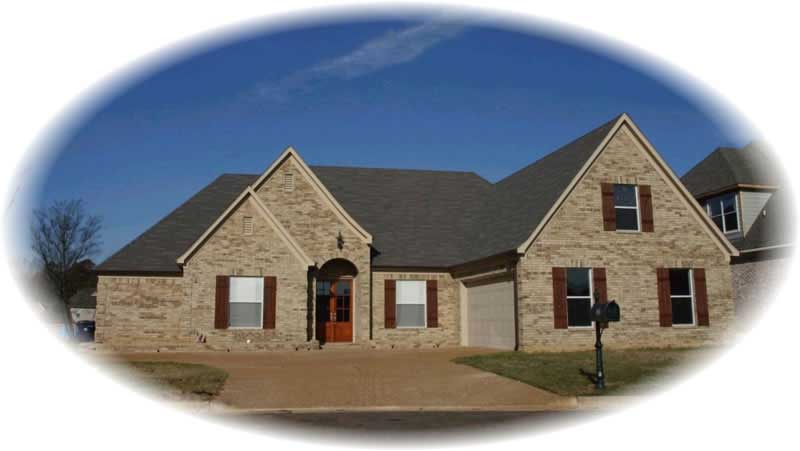 Front view of Country home (ThePlanCollection: House Plan #170-2160)