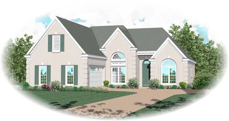 Front view of Small House Plans home (ThePlanCollection: House Plan #170-2169)