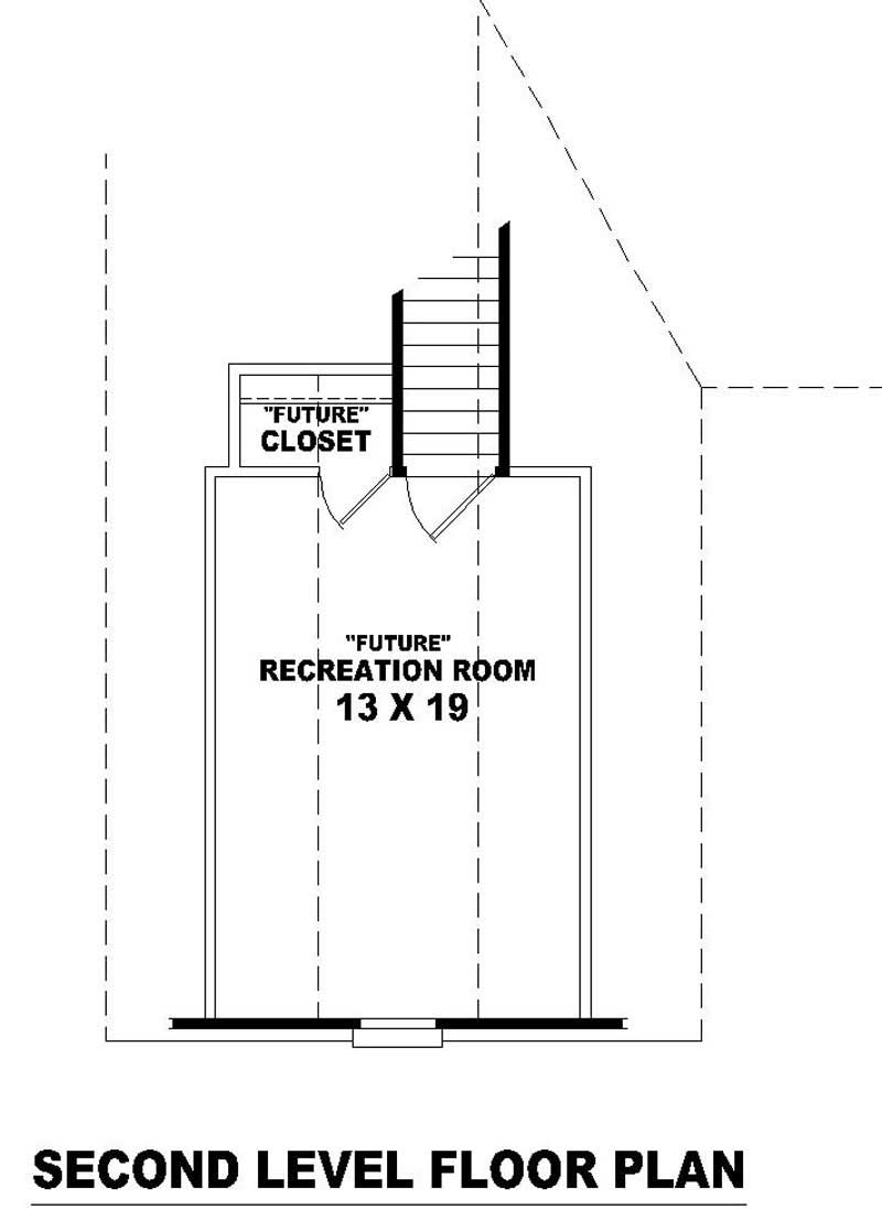 Floor Plan Second Story of Small House Plans #170-2169
