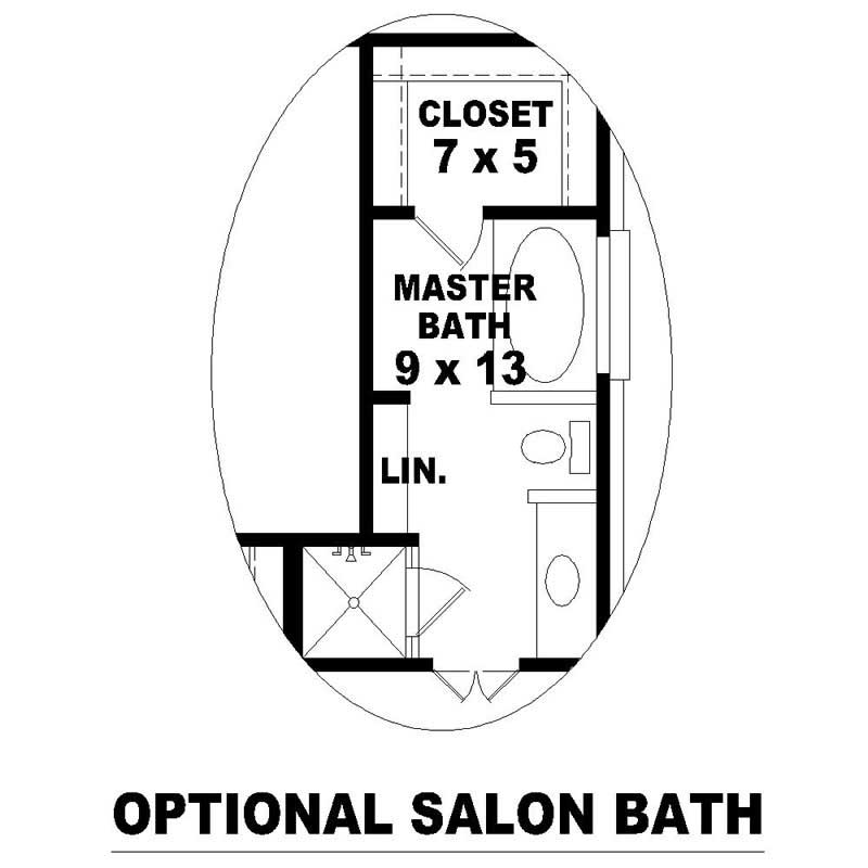 Master Bathroom of this 3-Bedroom, 1334 Sq Ft Plan - 170-2280