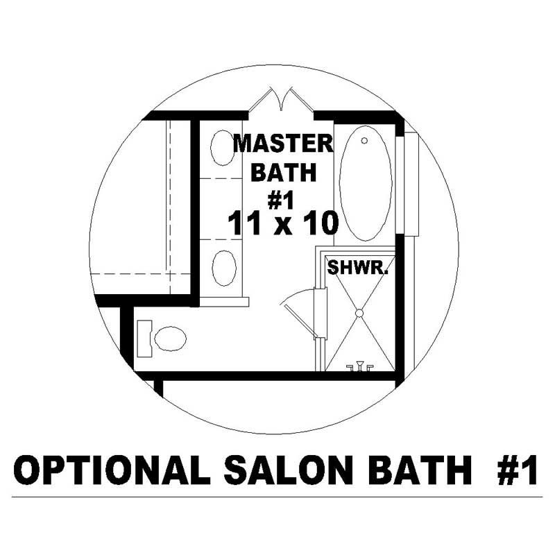 Master Bathroom of this 3-Bedroom, 1980 Sq Ft Plan - 170-2303
