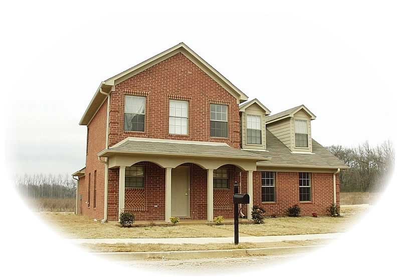 Front view of Country home (ThePlanCollection: House Plan #170-2423)