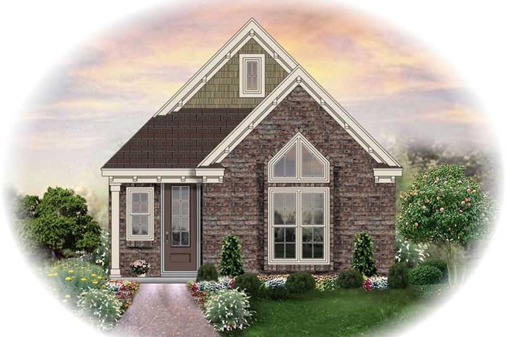 Front view of Traditional home (ThePlanCollection: House Plan #170-2467)