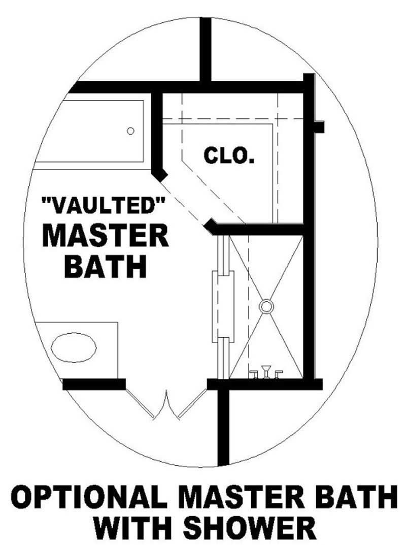 Master Bathroom of this 2-Bedroom, 1209 Sq Ft Plan - 170-2644