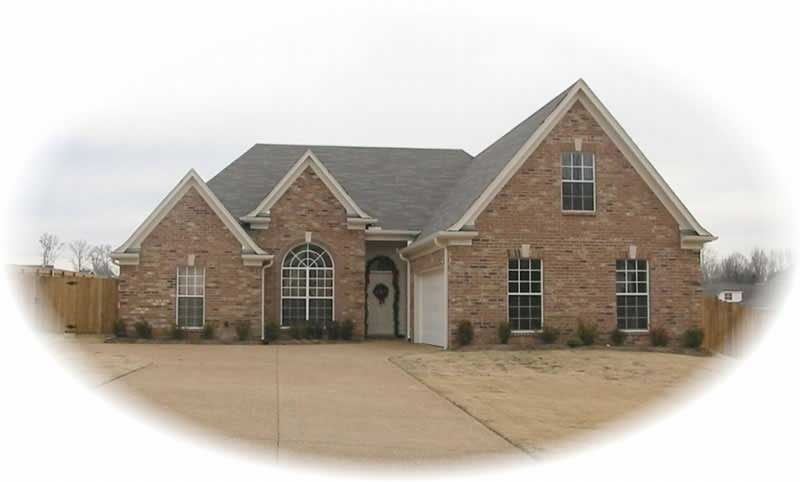Front view of French home (ThePlanCollection: House Plan #170-2688)