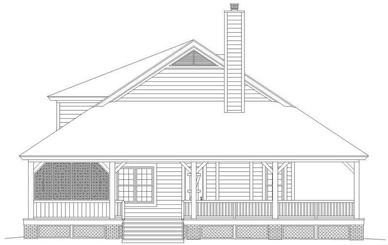 Home Plan Left Elevation of this 3-Bedroom,2200 Sq Ft Plan -170-2777