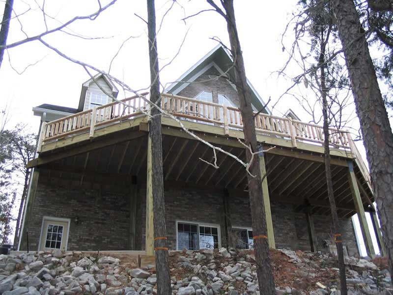 FINISHED DECK AREA of this 2-Bedroom,1851 Sq Ft Plan -1851