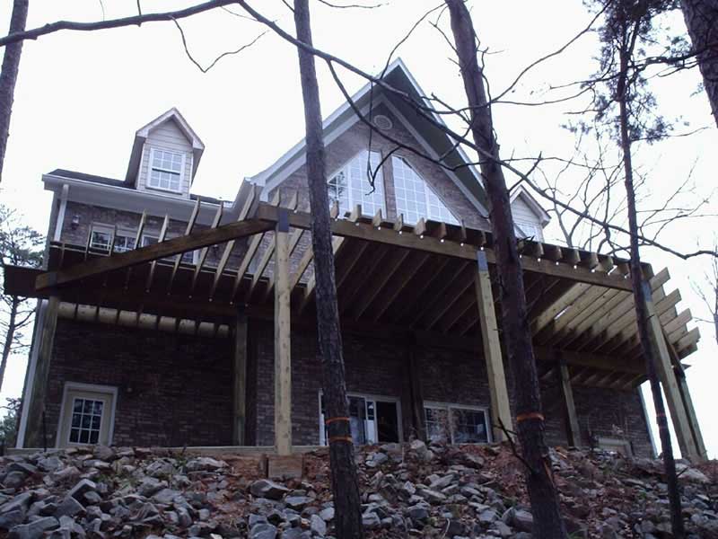 UNFINISHED DECK AREA of this 2-Bedroom,1851 Sq Ft Plan -1851