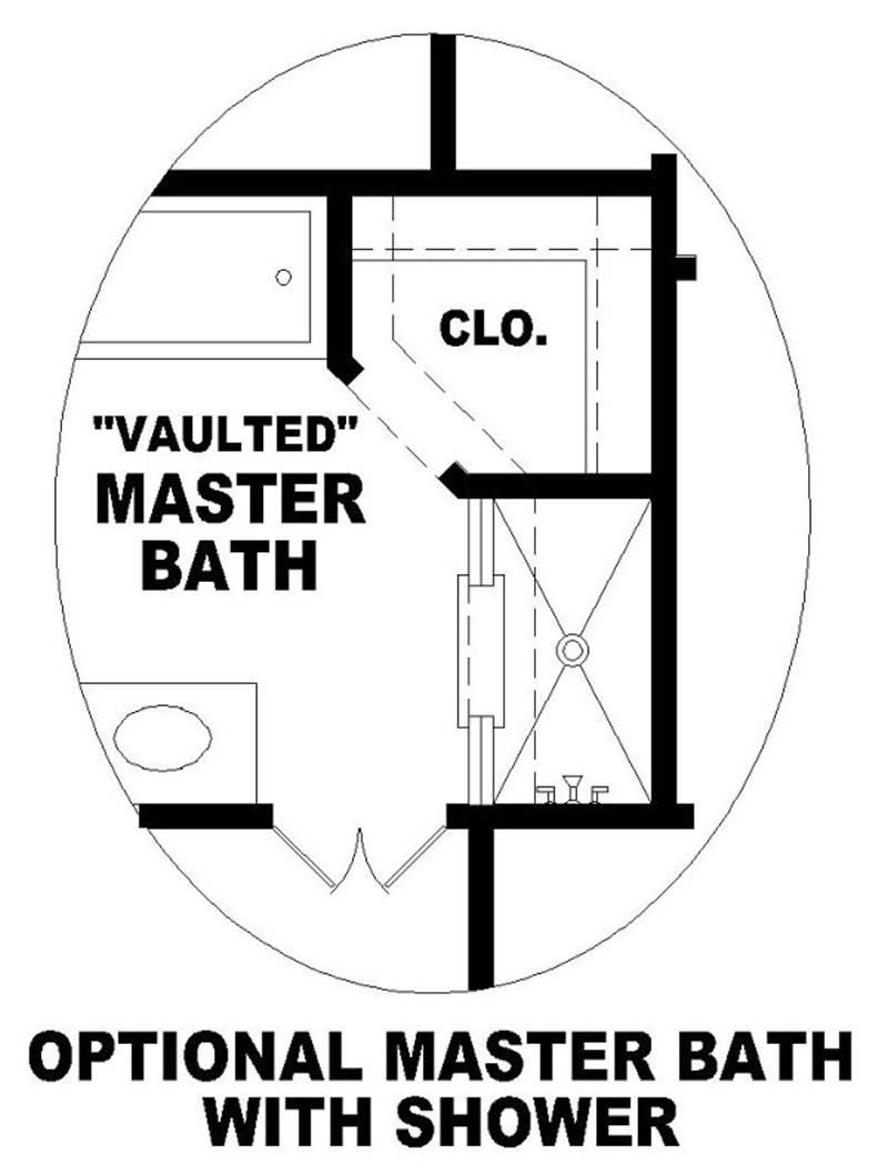 Master Bathroom of this 2-Bedroom, 1200 Sq Ft Plan - 170-2841