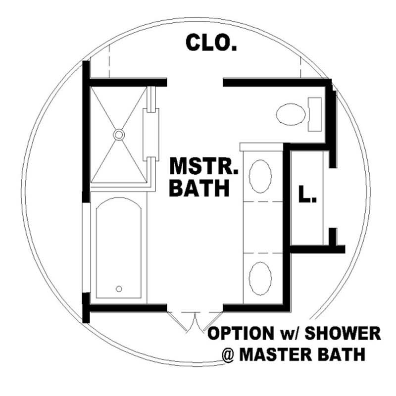Master Bathroom of this 3-Bedroom, 1670 Sq Ft Plan - 170-2880