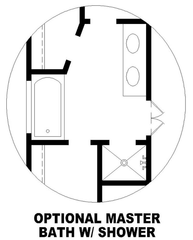 Master Bathroom of this 2-Bedroom, 1358 Sq Ft Plan - 170-2889