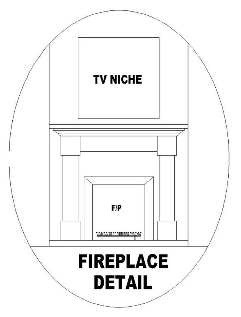 Great Room: Fireplace of this 3-Bedroom, 1943 Sq Ft Plan - 170-2899