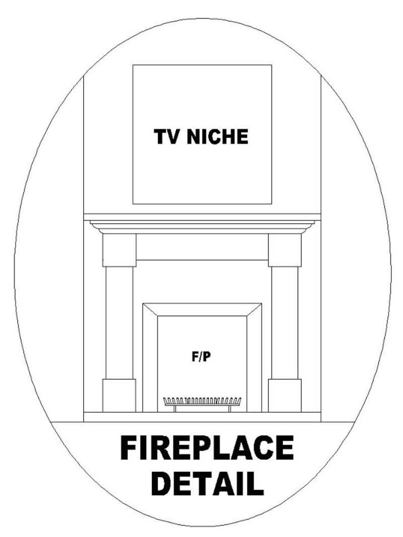 Great Room: Fireplace of this 4-Bedroom, 1946 Sq Ft Plan - 170-2909