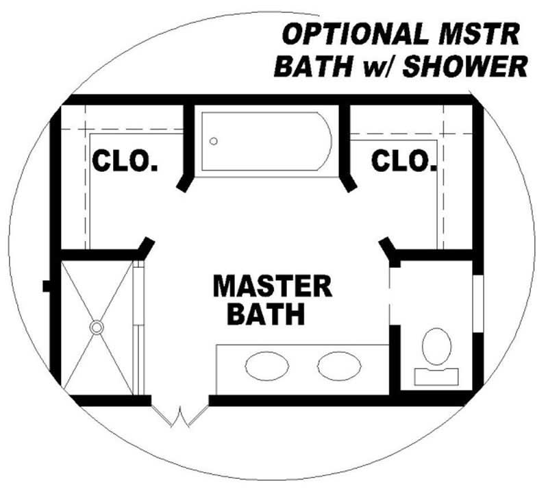 Master Bathroom of this 4-Bedroom, 1798 Sq Ft Plan - 170-2915