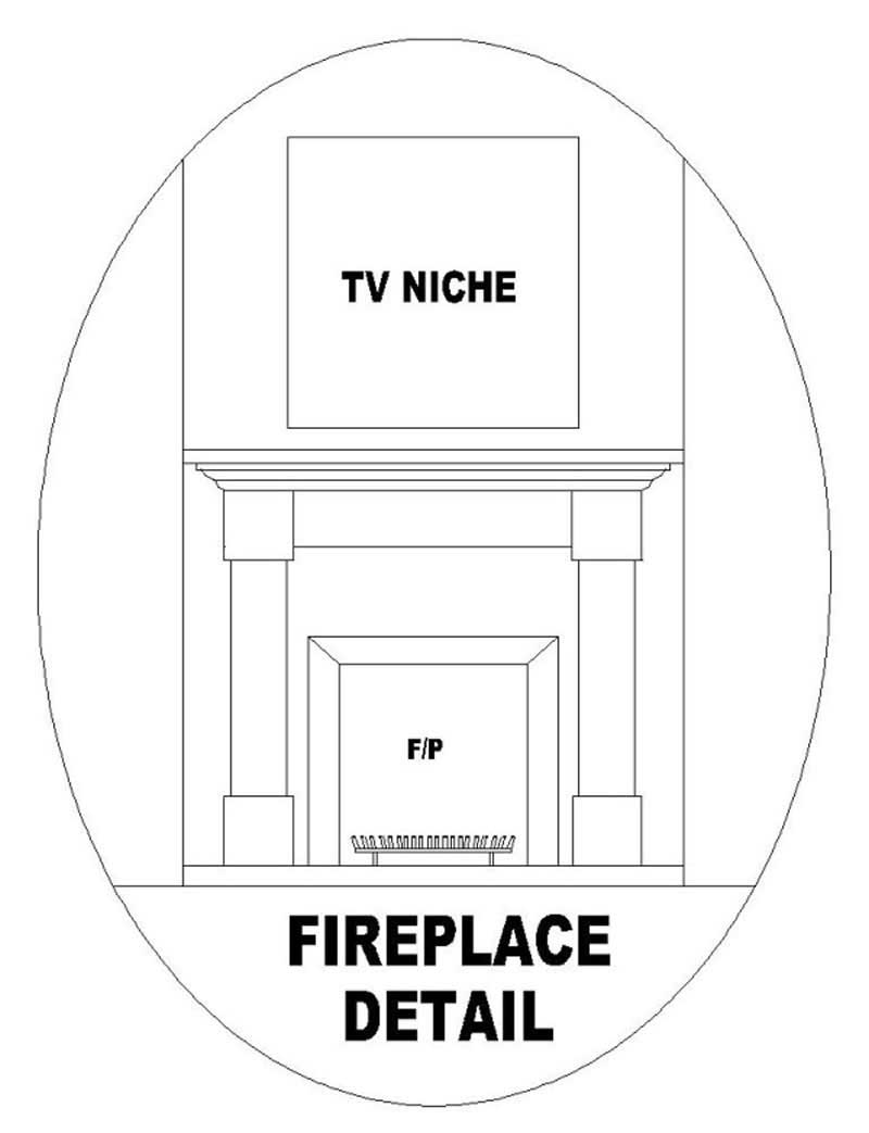 Great Room: Fireplace of this 4-Bedroom, 1798 Sq Ft Plan - 170-2915