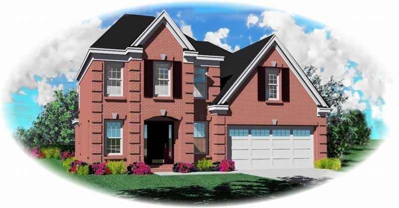 Front view of Small House Plans home (ThePlanCollection: House Plan #170-2934)