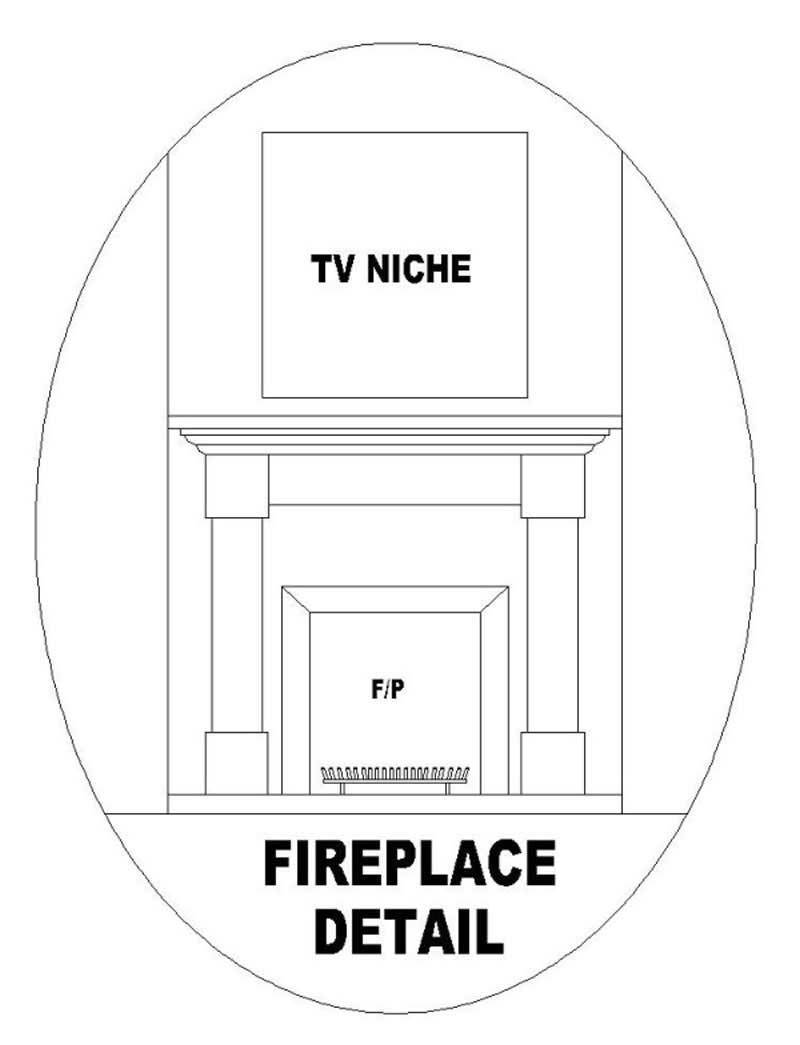 Great Room: Fireplace of this 3-Bedroom, 1998 Sq Ft Plan - 170-2940