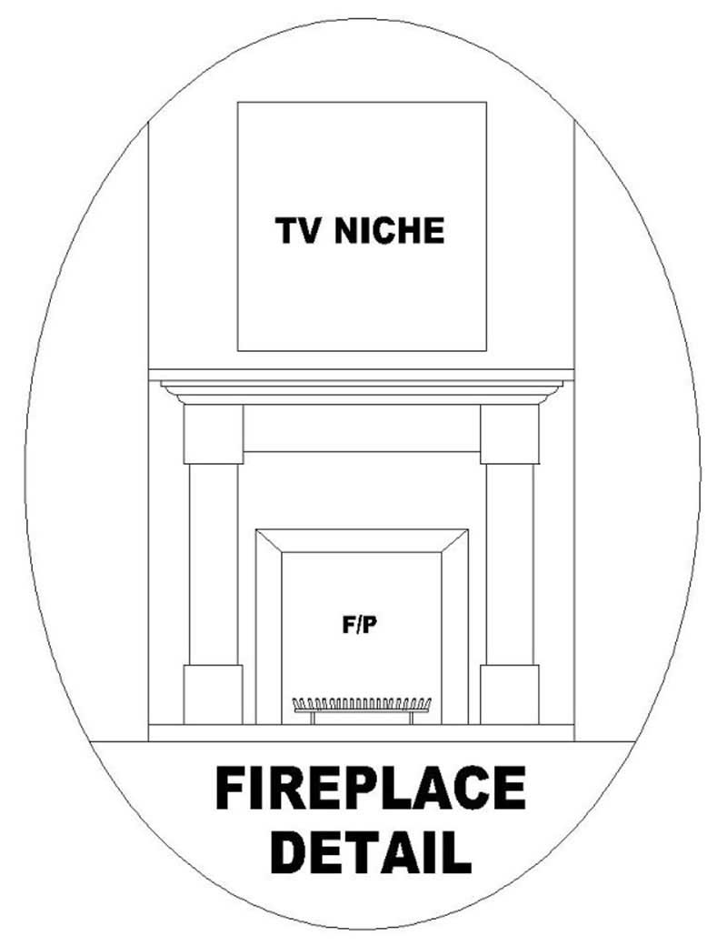 Great Room: Fireplace of this 4-Bedroom, 1998 Sq Ft Plan - 170-2945