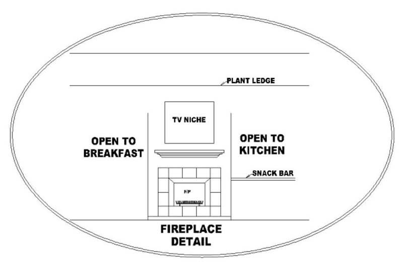 Great Room: Fireplace of this 2-Bedroom, 1448 Sq Ft Plan - 170-2954