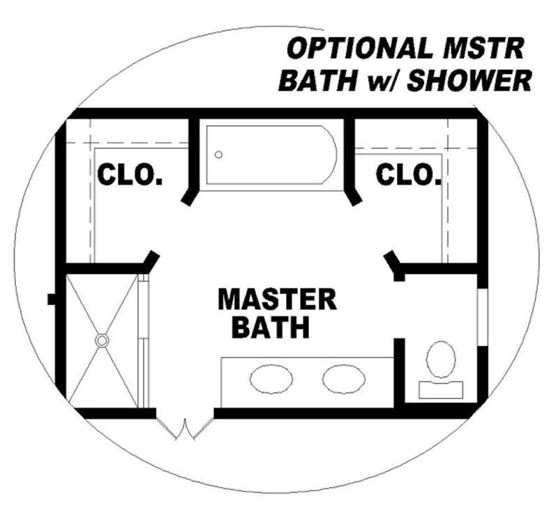 Master Bathroom of this 4-Bedroom, 1799 Sq Ft Plan - 170-2990