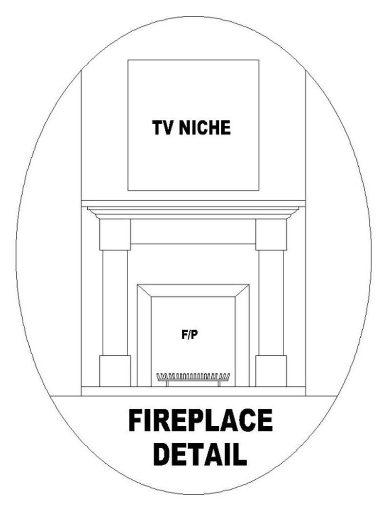 Great Room: Fireplace of this 4-Bedroom, 1799 Sq Ft Plan - 170-2990