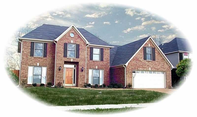 Front view of Traditional home (ThePlanCollection: House Plan #170-3246)