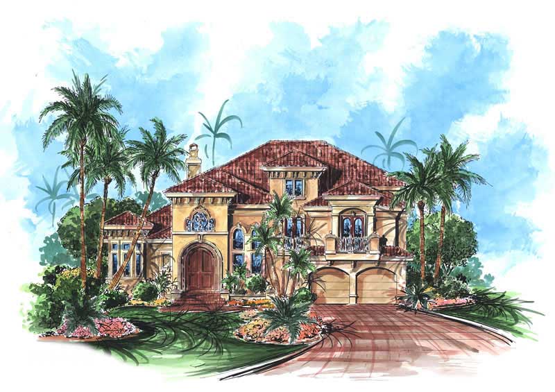 Main image for house plan # 9554