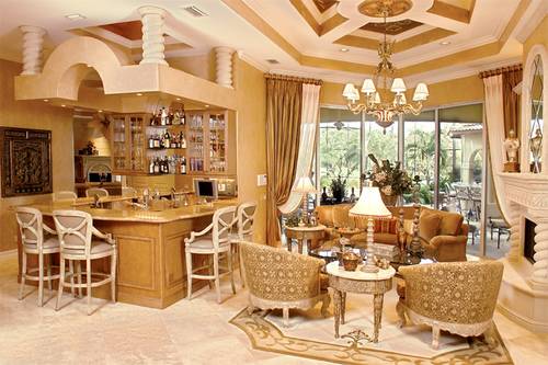 Living Room of this 5-Bedroom,4403 Sq Ft Plan -4403