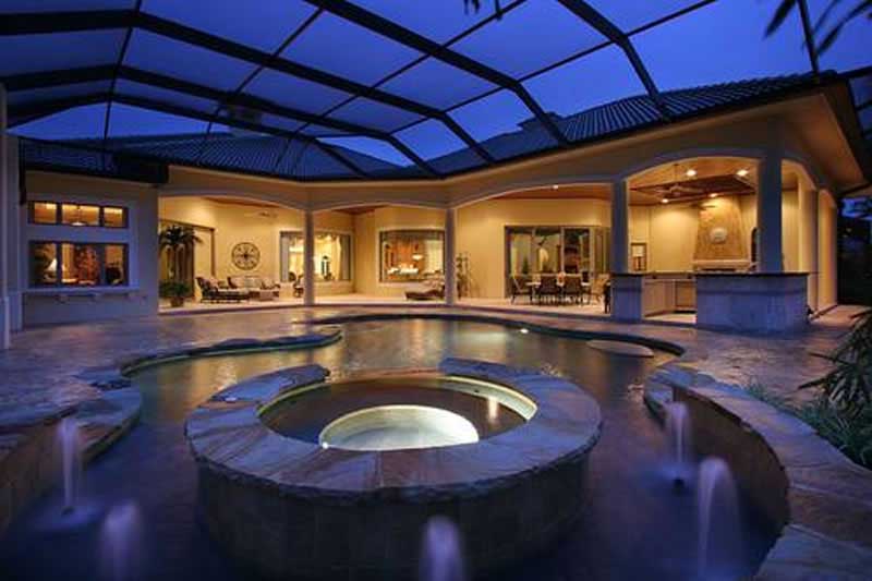 Pool of this 4-Bedroom,5841 Sq Ft Plan -175-1064