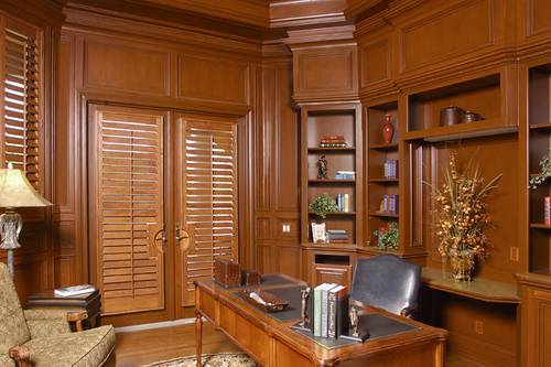 Home Office: Library of this 5-Bedroom, 6780 Sq Ft Plan - 175-1073
