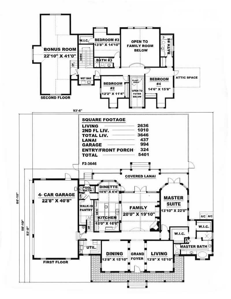  of this 4-Bedroom, 3646 Sq Ft Plan - 175-1083