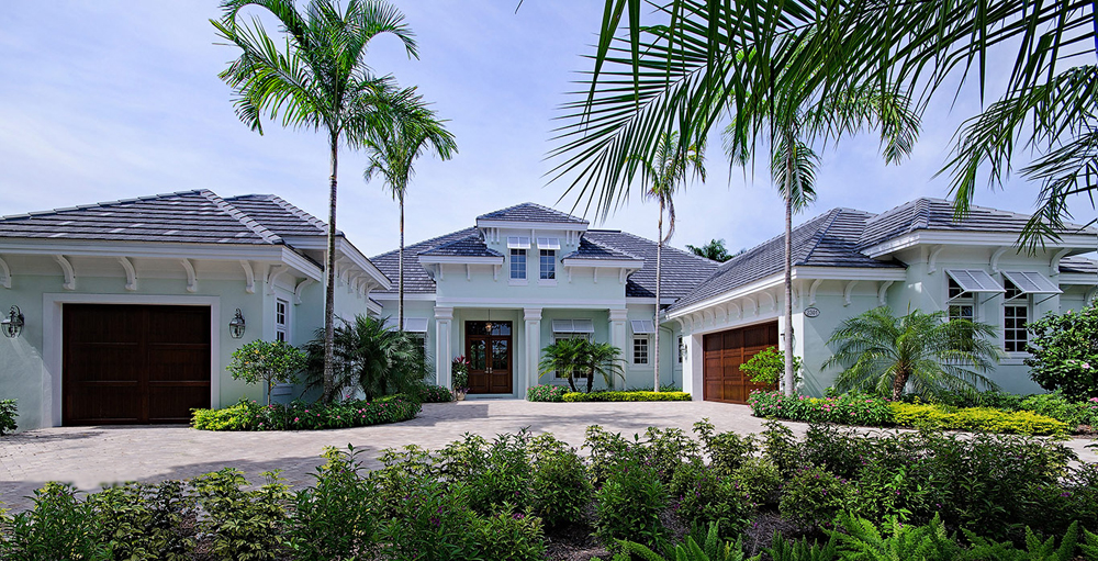 Front elevation of Coastal home (ThePlanCollection: House Plan #175-1110)