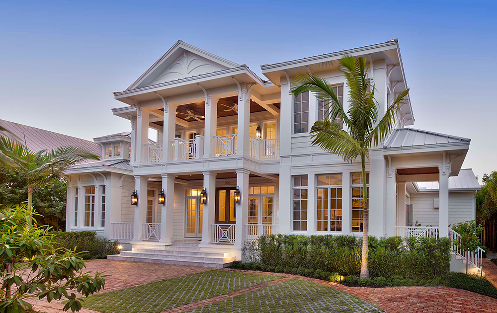 Colonial style Coastal home (ThePlanCollection: Plan #175-1243)