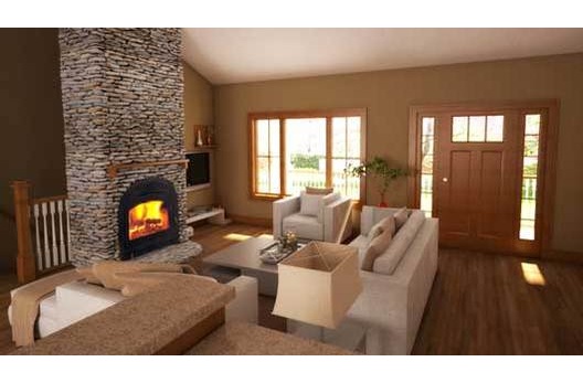 Living Room of this 3-Bedroom,1412 Sq Ft Plan -1412