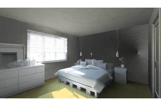 Master Bed Room of this 3-Bedroom,1412 Sq Ft Plan -1412