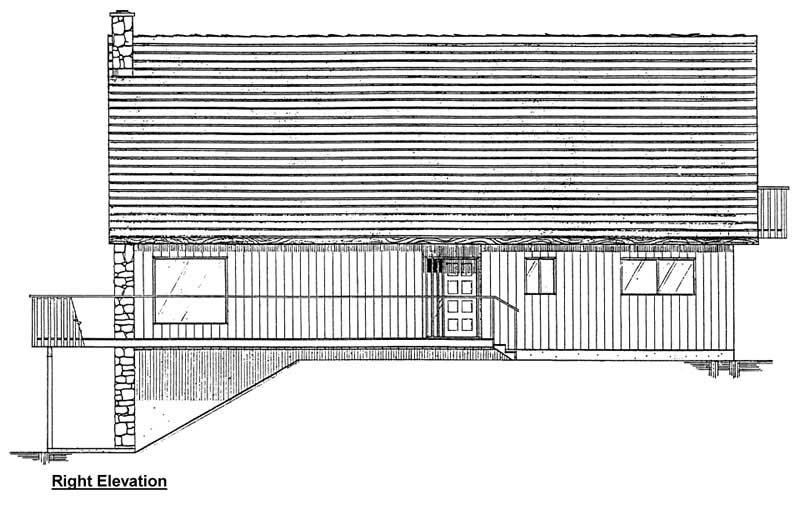 Home Plan Right Elevation of this 1-Bedroom,1702 Sq Ft Plan -177-1005