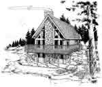 Home Plan Front Elevation of this 1-Bedroom,1702 Sq Ft Plan -177-1005