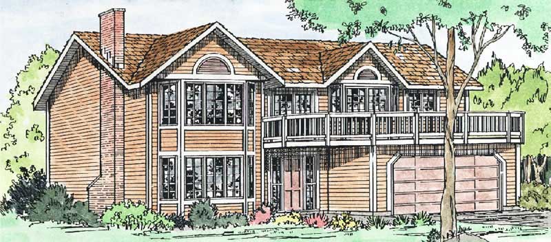 Front View of this 4-Bedroom, 2391 Sq Ft Plan - 177-1009