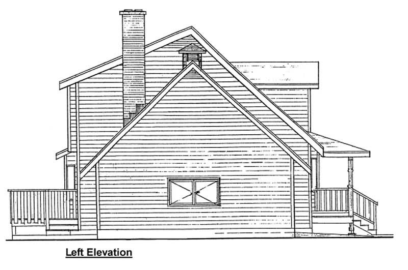 Home Plan Left Elevation of this 4-Bedroom,2370 Sq Ft Plan -177-1011