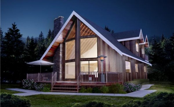 Side View of this 2-Bedroom, 1677 Sq Ft Plan - 177-1032
