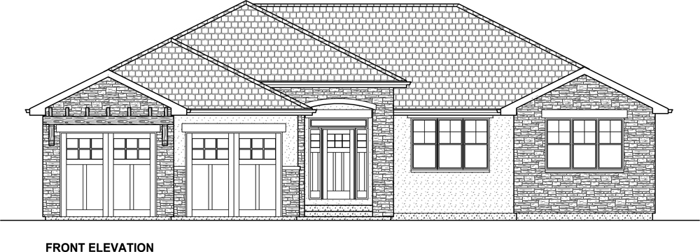 Home Plan Front Elevation of this 3-Bedroom,4290 Sq Ft Plan -177-1042