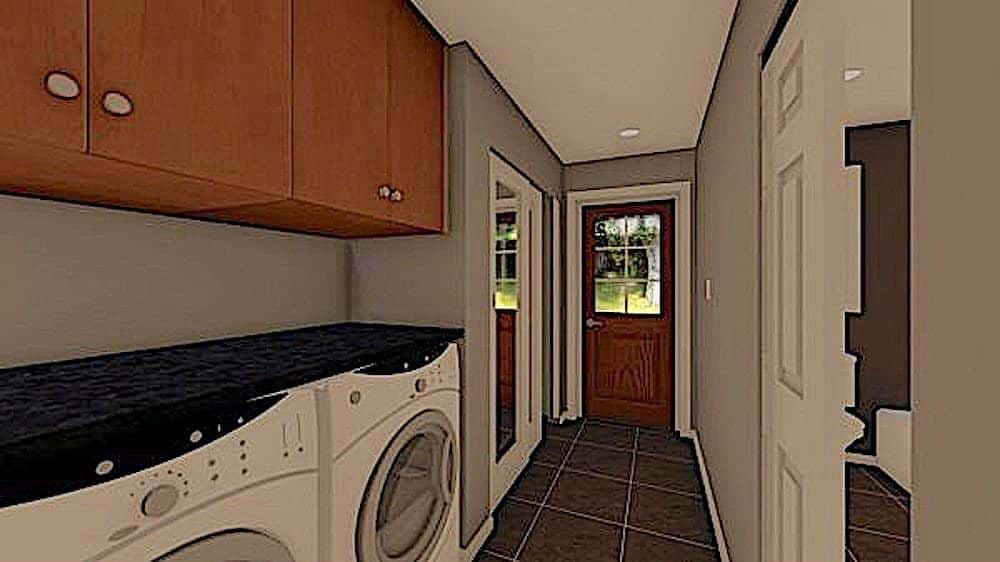 Laundry Room of this 1-Bedroom, 624 Sq Ft Plan - 177-1054