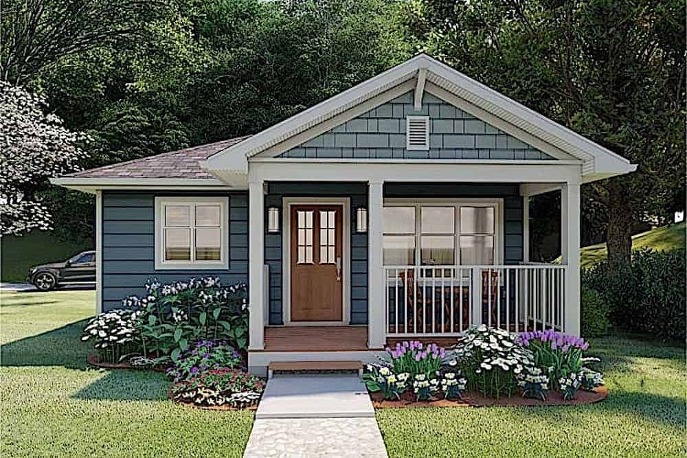 Ranch home (ThePlanCollection: Plan #177-1054)
