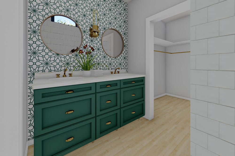 Bathroom of this 1-Bedroom,1024 Sq Ft Plan -177-1056