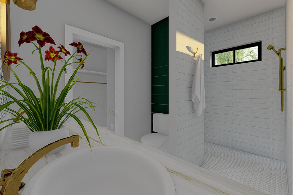 Bathroom of this 1-Bedroom,1024 Sq Ft Plan -177-1056