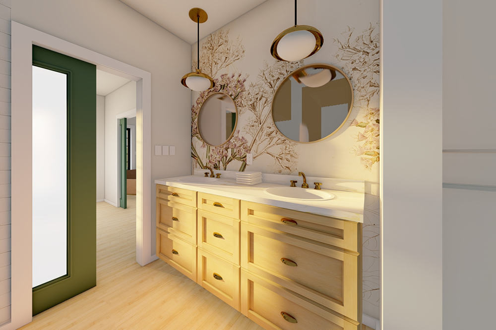 Master Bathroom of this 2-Bedroom,928 Sq Ft Plan -177-1057