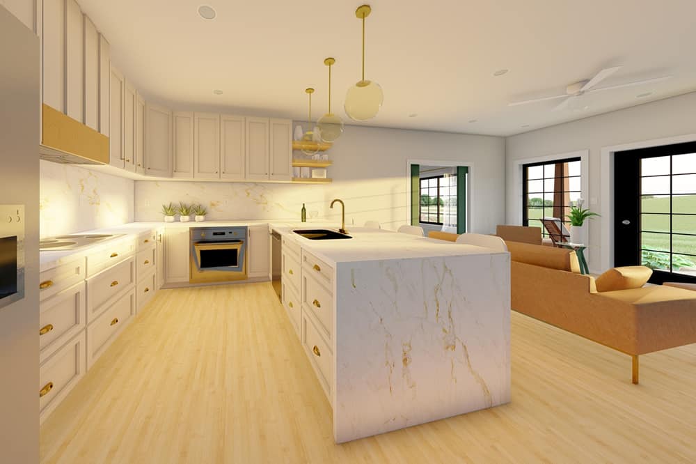 Home Interior Photograph of this 2-Bedroom,988 Sq Ft Plan -177-1058