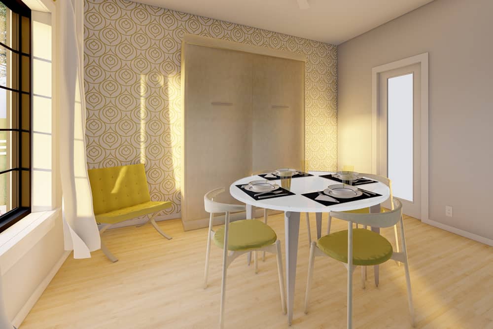 Home Interior Photograph Guest room of this 2-Bedroom,1064 Sq Ft Plan -177-1059