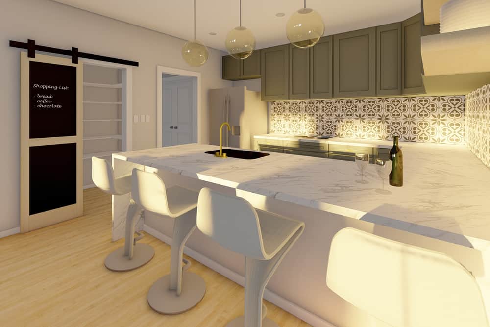 Kitchen of this 2-Bedroom,1064 Sq Ft Plan -177-1059