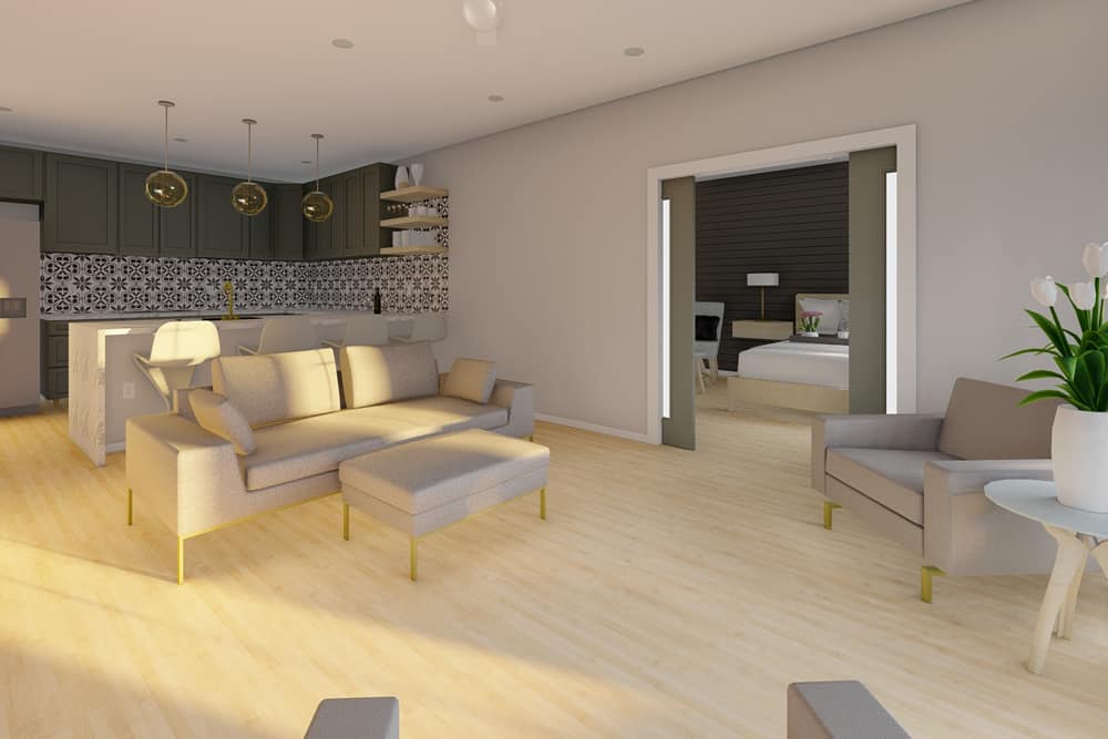 Kitchen of this 2-Bedroom,1064 Sq Ft Plan -177-1059